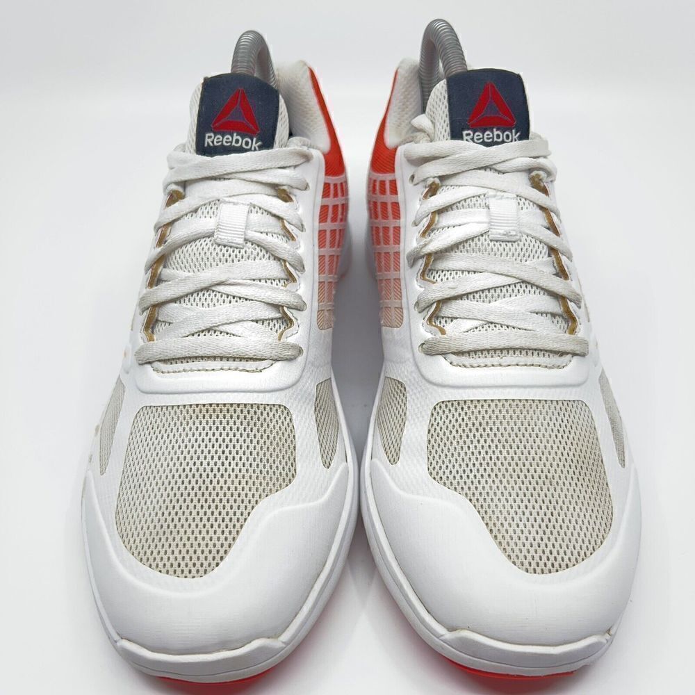 Reebok White and Orange Athletic Shoes - Picture 3 of 11